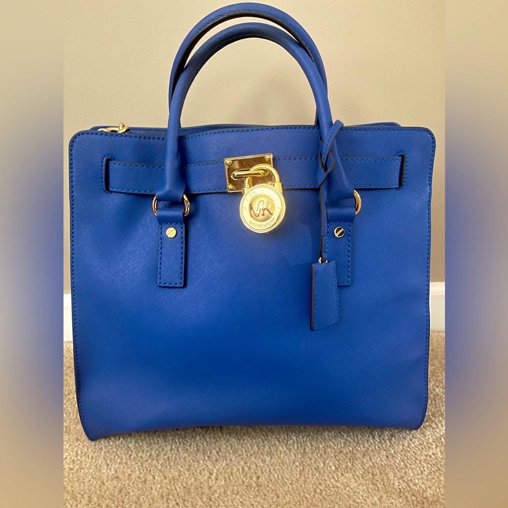 New Michael Kors Blue Hamilton Tote